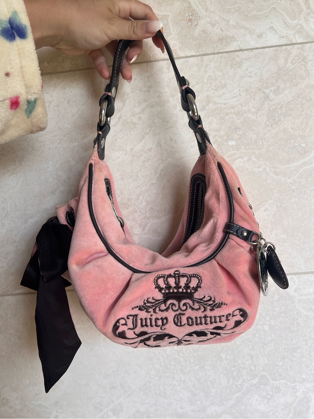 Juicy Couture Vintage Hobo Bag Purse 2008